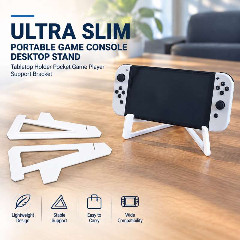 Gaming Console Table - Suporte de Mesa Portátil Minimalista para