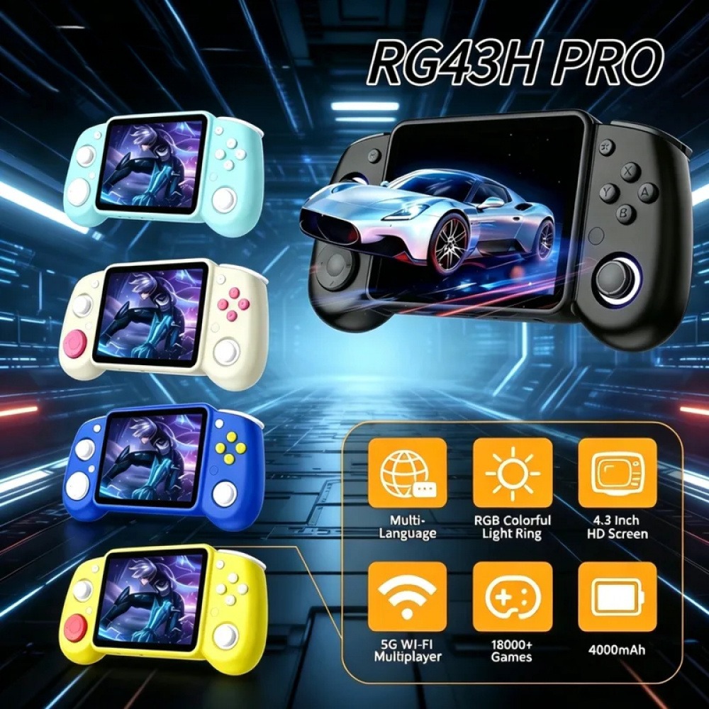 Q21 Gaming Console - RG43H Pro Console de Jogos Portátil
