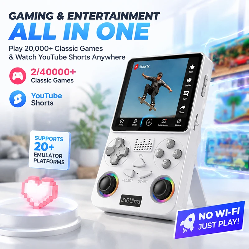 Gaming Console Youtube - J36 Ultra Android Console Portátil com