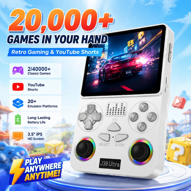 Gaming Console Youtube - Console Portátil J36 Ultra System com