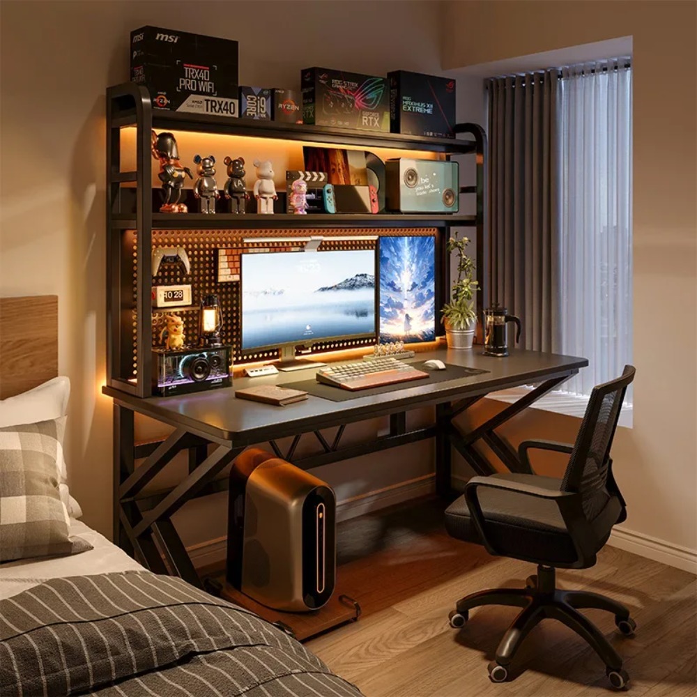 Gaming Console Table - Mesa de Jogos com Estante e