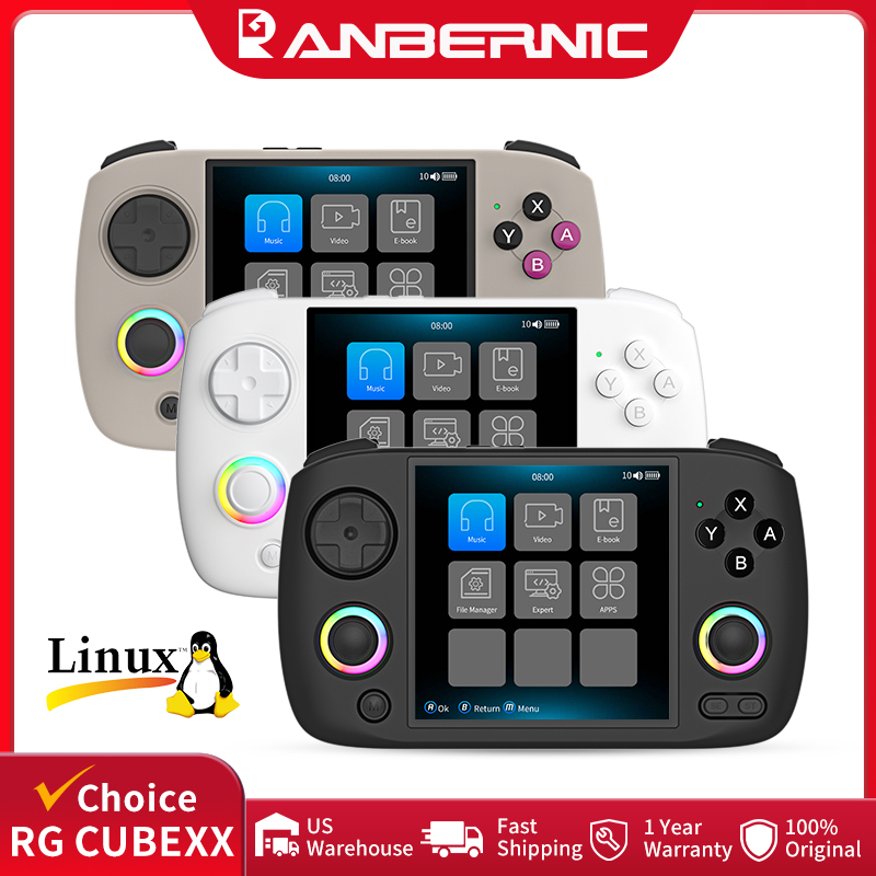 Gaming Console Linux - ANBERNIC RG CubeXX Console de jogos