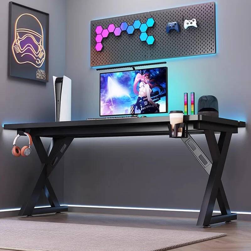 Gaming Console Table - Mesas de Computador Modernas para Estudo,