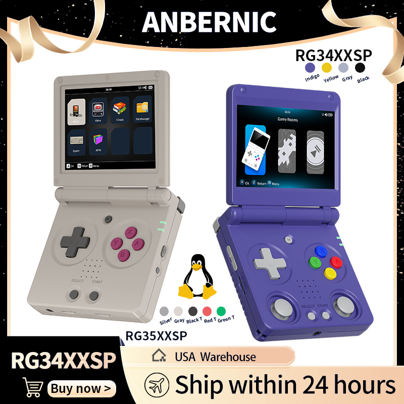 Anbernic RG34XXSP RG35XXSP Fli - Gaming Console Linux avaliação e preço