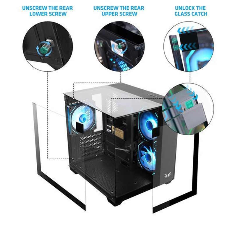 Gabinete Gamer e Empresarial Y - Gaming Console Table avaliação e preço