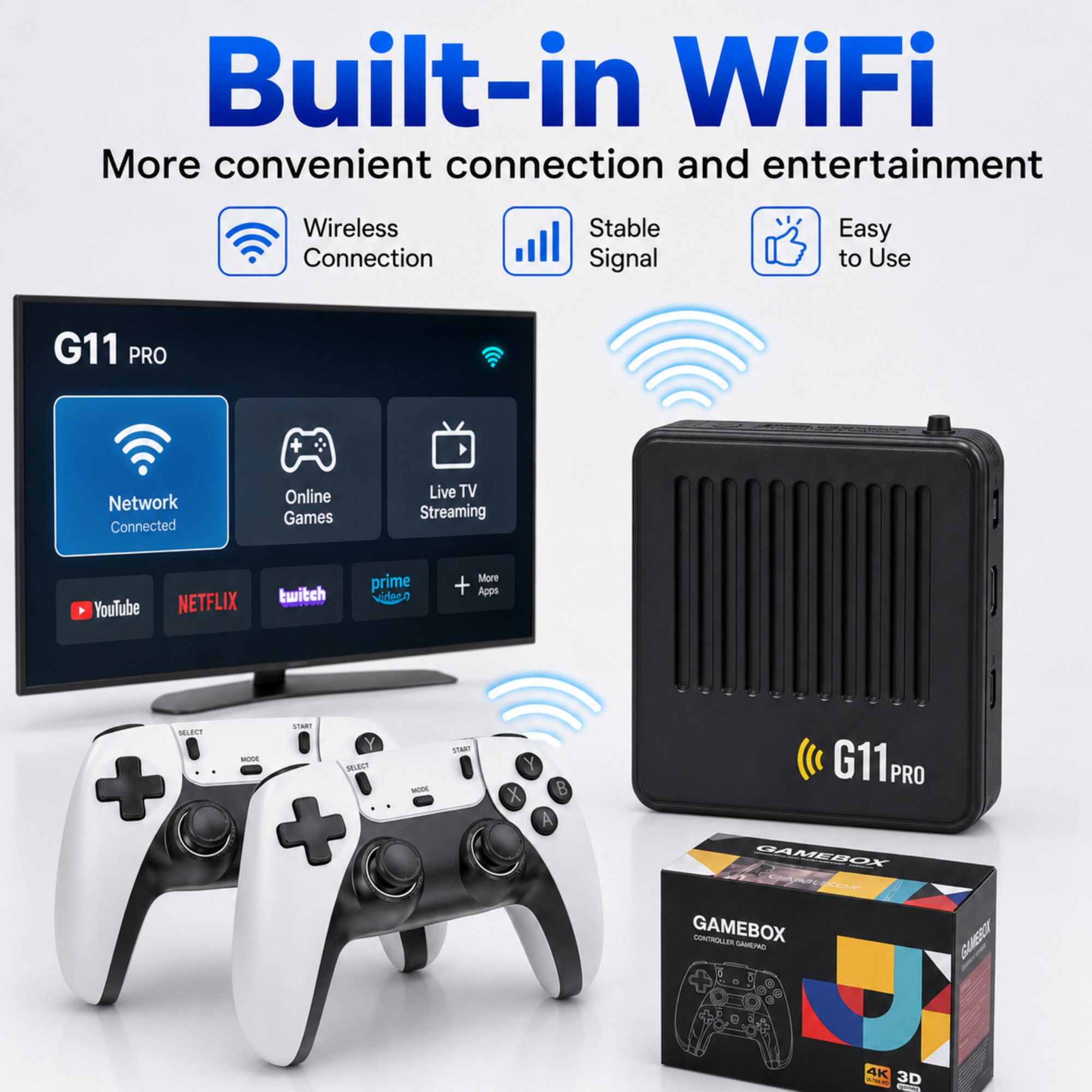 G11 Pro Game Box, console de j - Gaming Console Gs5 avaliação e preço