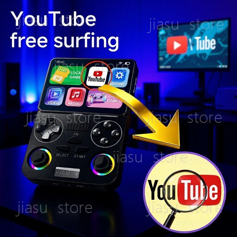 Console de Jogos Portátil J36  - Gaming Console Youtube avaliação e preço