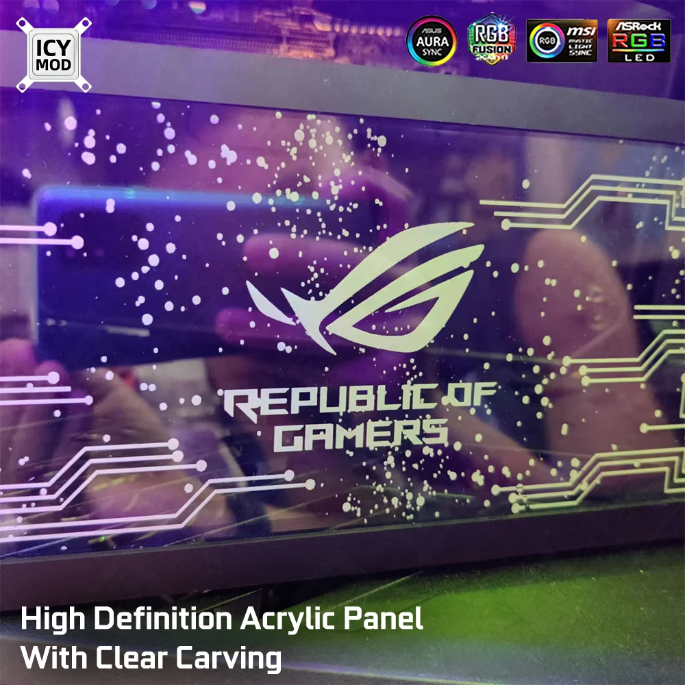 Icy mod acrílico transparente  - Gaming Console Tower avaliação e preço