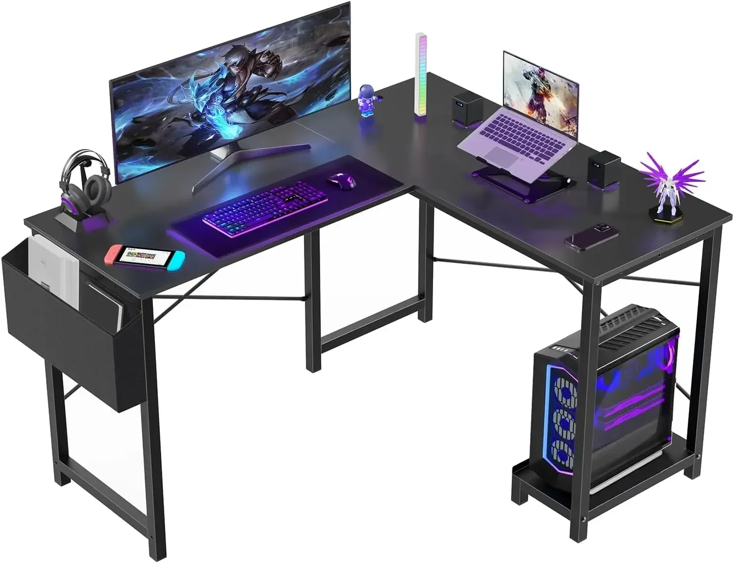 Mesa em L - Mesa de Computador - Gaming Console Table avaliação e preço