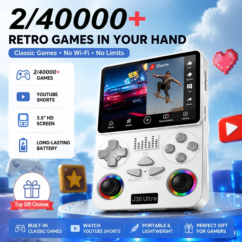 Console de jogos portátil J36  - Gaming Console Youtube avaliação e preço