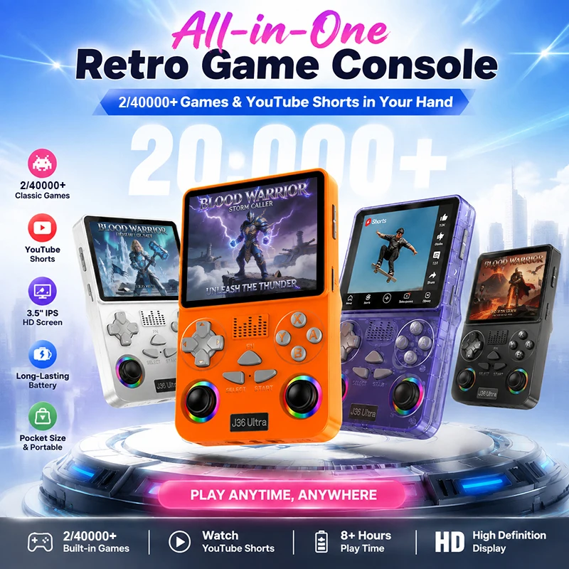 Console de jogos portátil J36  - Gaming Console Youtube avaliação e preço