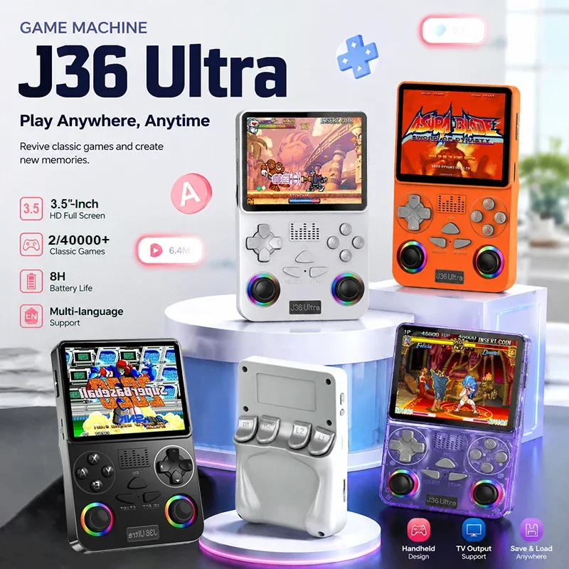 Console de jogos portátil J36  - Gaming Console Youtube avaliação e preço
