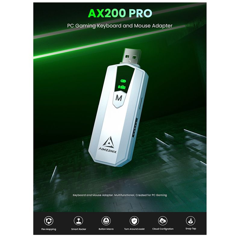 AIMZENIX AX200PRO Adaptador Co - Gaming Console Tower avaliação e preço