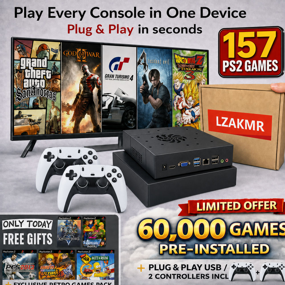157 Jogos PS2! Conecte e Jogue - Gaming Console Gs5 avaliação e preço